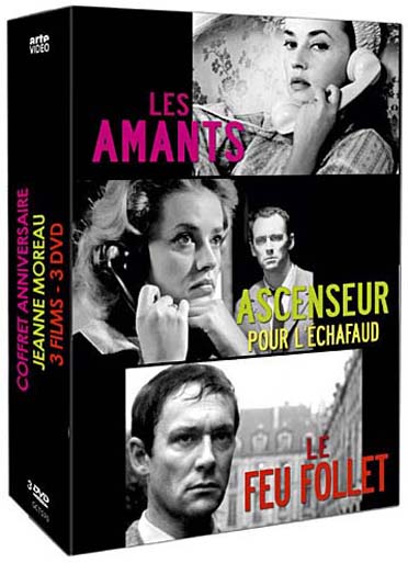 Jeanne Moreau - Coffret - Les amants + Ascenseur pour l'échafaud + Le feu follet [DVD]