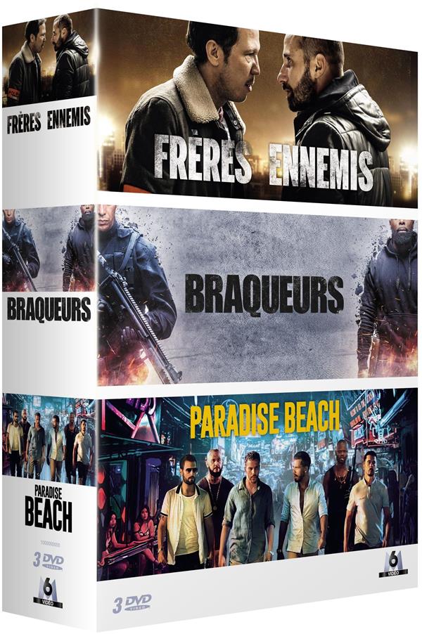 Coffret Thriller : Frères ennemis + Braqueurs + Paradise Beach [DVD]