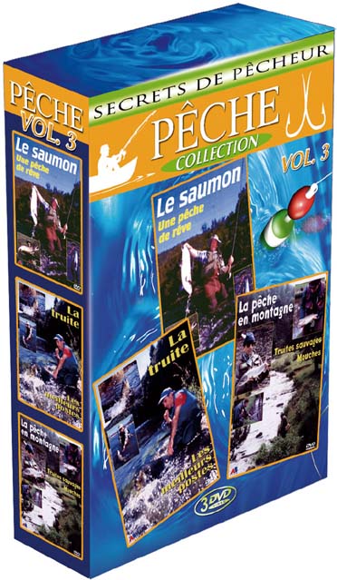 Coffret pêche Vol. 3 (3 DVD) : Le saumon - La pêche de montagne - La truite [DVD] - flash vidéo