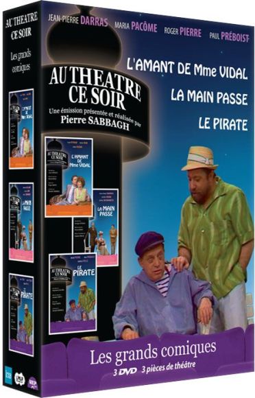 Les Grands comiques - 3 pièces de théâtre : L'amant de Mme Vidal + La main passe + Le pirate [DVD]