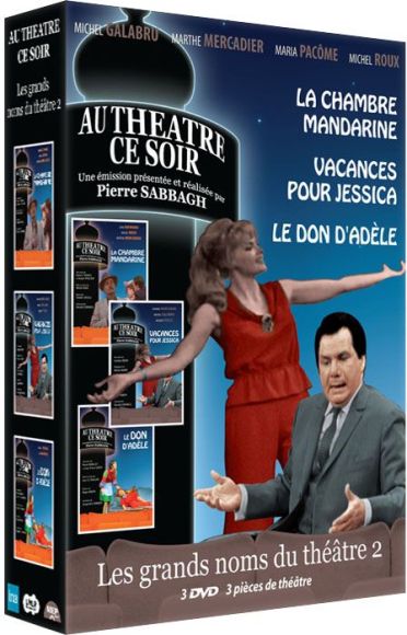 Les Grands noms du théâtre n° 2 - 3 pièces de théâtre : La chambre mandarine + Vacances pour Jessica + Le don d'Adèle [DVD]