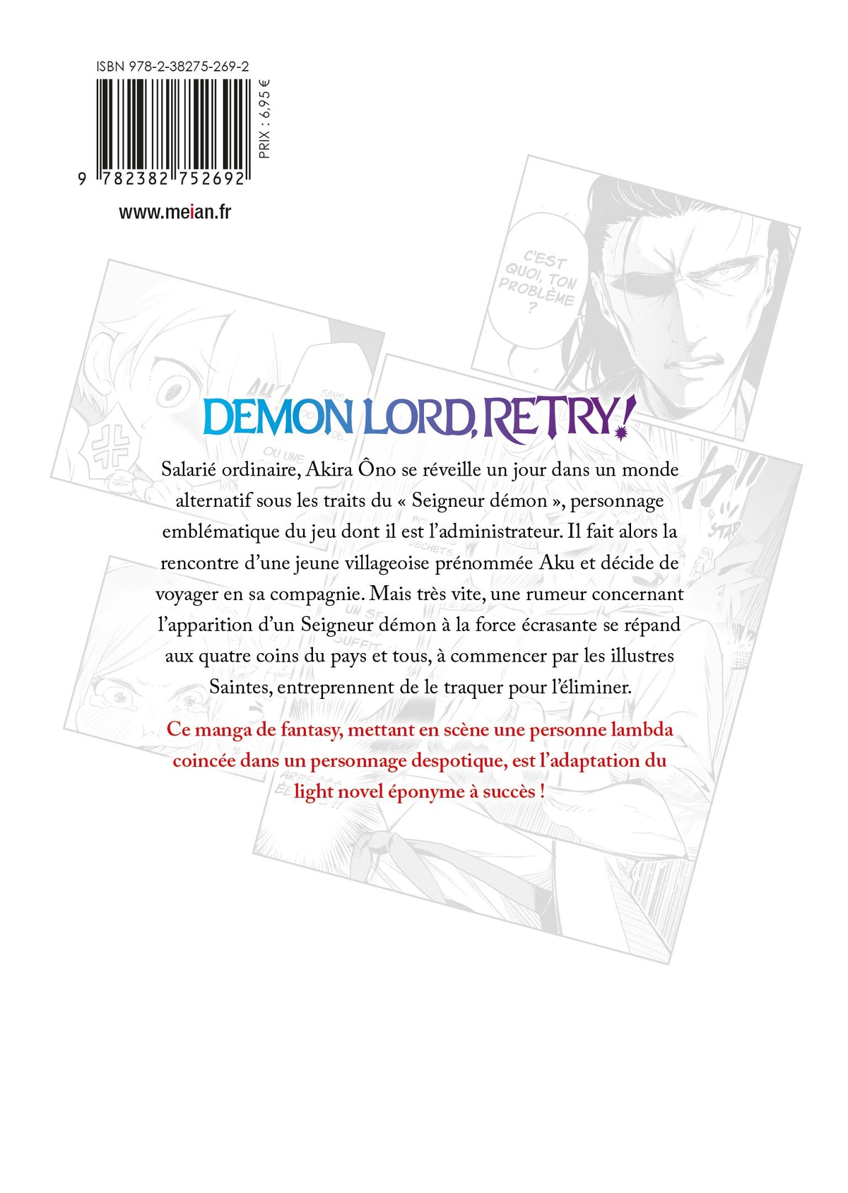 Demon Lord, Retry! - Tome 1 - Livre (Manga)