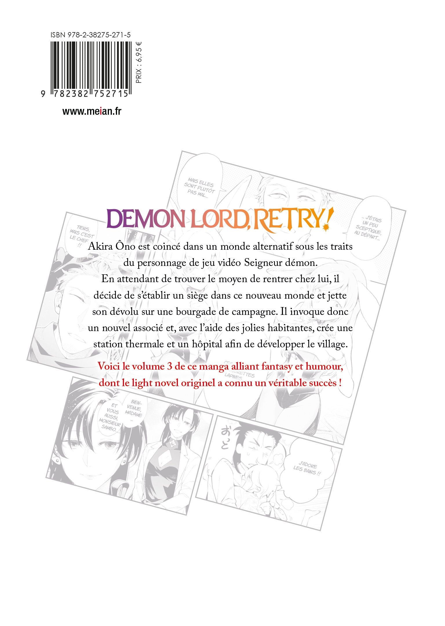 Demon Lord, Retry! - Tome 3 - Livre (Manga)
