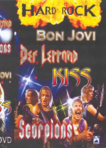 Coffret hard rock : Bon Jovi ; Kiss ; Def Leppard ; Scorpions [DVD]
