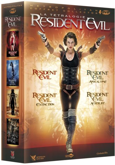 Resident Evil : La tetralogie : Resident Evil + Resident Evil : Apocalypse + Resident Evil : Extinction + Resident Evil : Afterlife [DVD]