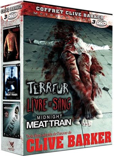 Coffret Clive Barker : Terreur + Livre de sang + Midnight Meat Train [DVD]