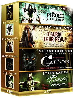 Les Maîtres de l'horreur : Piégée à l'intérieur + J'aurai leur peau ! + Le Chat noir + Famille recomposée [DVD]