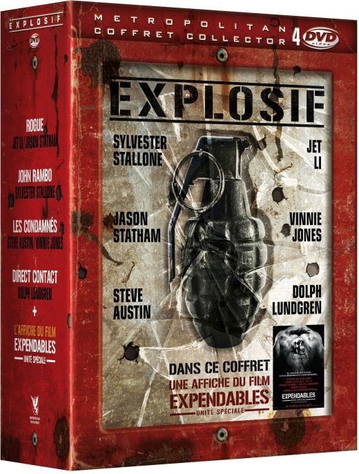Explosif : Les héros de Expendables - Coffret 4 DVD [DVD]