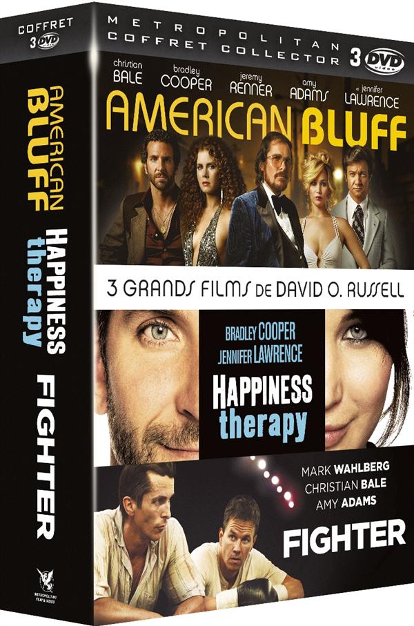3 grands films de David O. Russell : American Bluff + Happiness Therapy + Fighter [DVD]