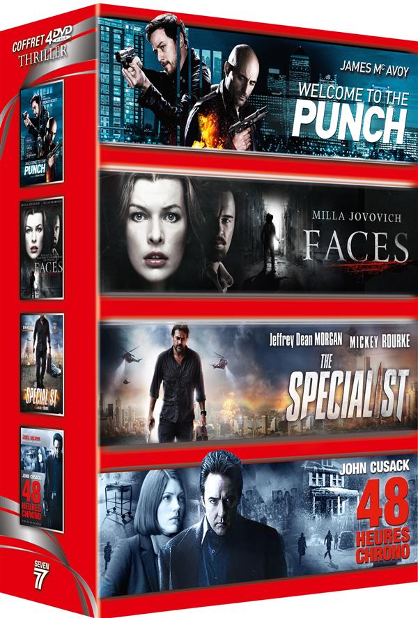 Thriller : Welcome to the Punch + Faces + The Specialist + 48 heures chrono [DVD]