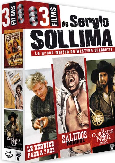 Coffret Sergio Sollima : le corsaire noir ; saludos hombre ; le dernier face a face [DVD]