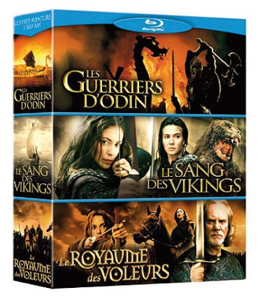 Coffret Aventure : Le sang des vikings ; Le royaume des voleurs ; Les guerriers d'Odin [Blu-ray]