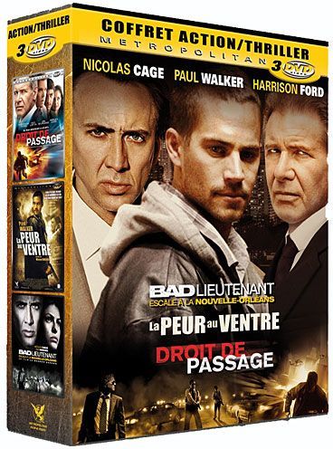 Coffret Action-Thriller : Bad Lieutenant - Escale à la Nouvelle-Orléans + Droit de passage + La peur au ventre [DVD]