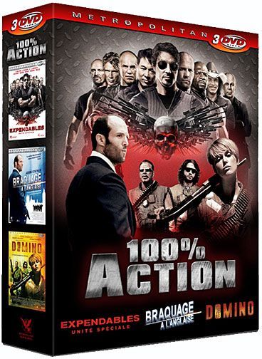 100% Action : Expendables - Unité spéciale + Domino + Braquage à l'anglaise [DVD]