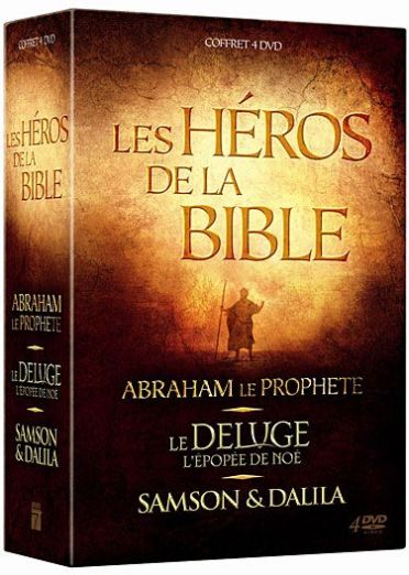 Héros de la Bible - Coffret 3 films : Abraham le Prophète + Le Déluge, l'épopée de Noé + Samson & Dalila [DVD] - flash vidéo