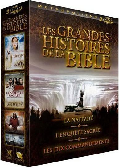 Les Grandes histoires de la Bible - Coffret 3 films : La Nativité + L'enquête sacrée + Les Dix Commandements [DVD]