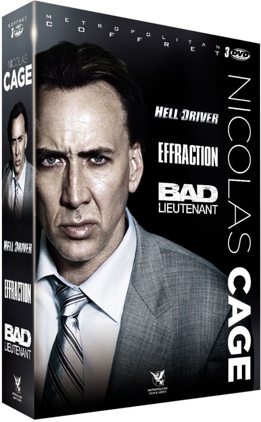 Nicolas Cage - Coffret 3 films : Hell Driver + Effraction + Bad Lieutenant - Escale à la Nouvelle-Orléans [DVD]