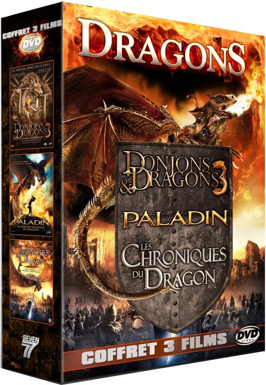 Dragons - Coffret 3 films : Donjons & Dragons 3 : Le Livre des Ténèbres + Paladin - Le dernier chasseur de Dragons + Les chroniques du Dragon [DVD]