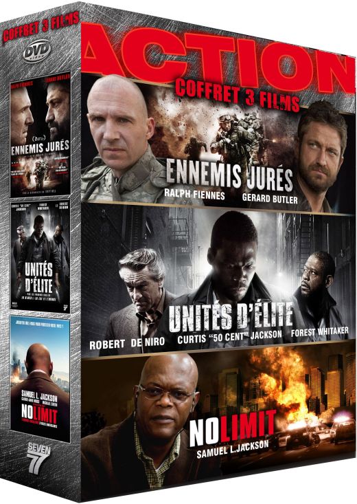Action - Coffret 3 films : Ennemis jurés + Unités d'élite + No Limit [DVD]