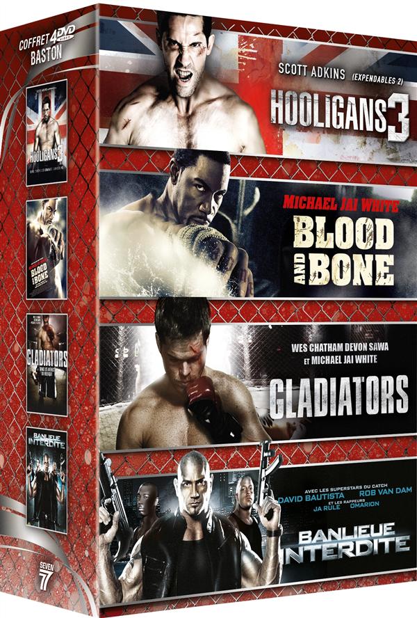 Baston : Banlieue interdite + Blood & Bones + Hooligans 3 + Gladiators [DVD]