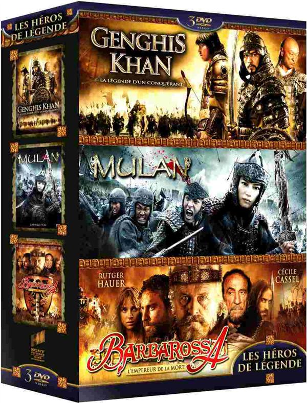 Les Héros de légende : Genghis Khan + Mulan + Barbarossa [DVD] - flash vidéo