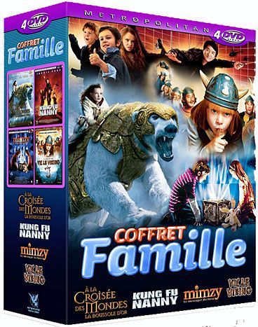 Coffret famille n° 2 : À la croisée des mondes + Kung Fu Nanny + Mimzy - Le messager du futur + Vic le Viking [DVD]