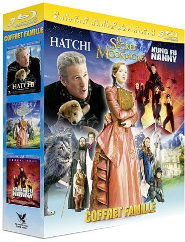 Famille : Hatchi + Le secret de Moonacre + Kung Fu Nanny [Blu-ray]