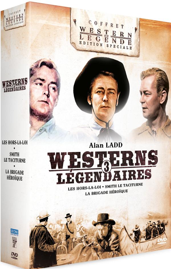 Alan Ladd - 3 westerns légendaires : Smith le Taciturne + Les Hors-la-Loi + La Brigade Héroïque [DVD] - flash vidéo