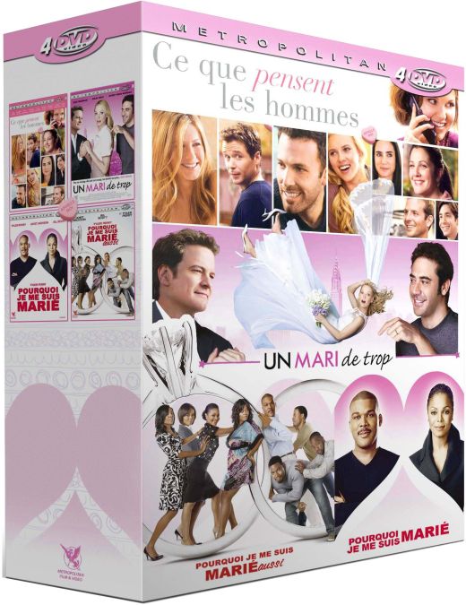 Mariage - Coffret 4 films : Ce que pensent les hommes + Un Mari de trop + Pourquoi je me suis marié ? + Pourquoi je me suis marié aussi ? [DVD] - flash vidéo