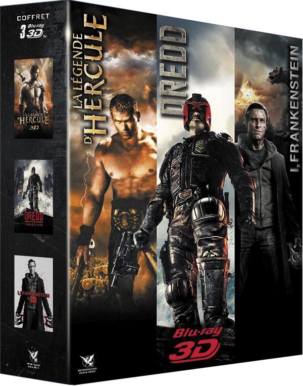 Coffret 3D : Dredd + I, Frankenstein + La Légende d'Hercule [Blu-ray 3D]