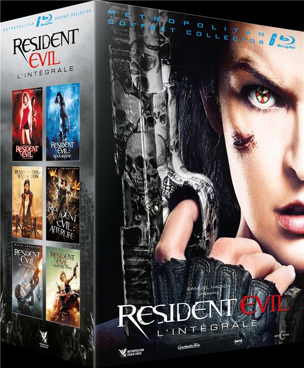 Resident Evil : L'intégrale : Resident Evil + Resident Evil : Apocalypse + Resident Evil : Extinction + Resident Evil : Afterlife + Resident Evil : Retribution + Resident Evil : Chapitre final [Blu-ray]