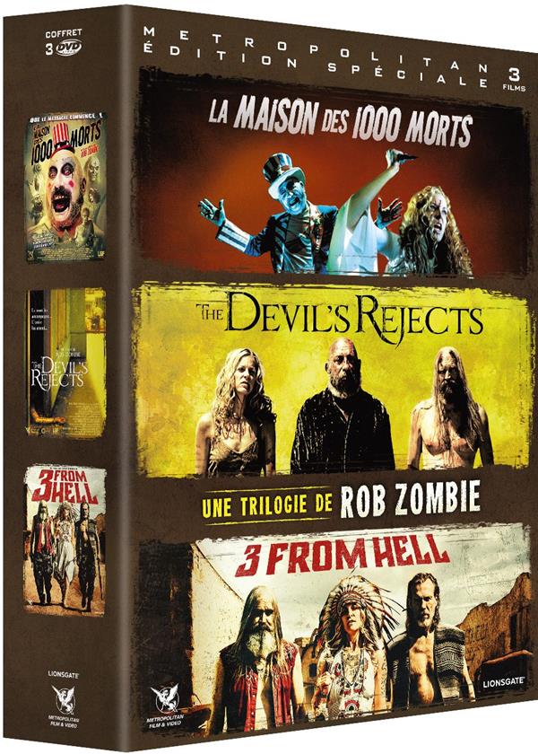Une trilogie de Rob Zombie : La Maison des 1000 morts + The Devil's Rejects + 3 From Hell [DVD]