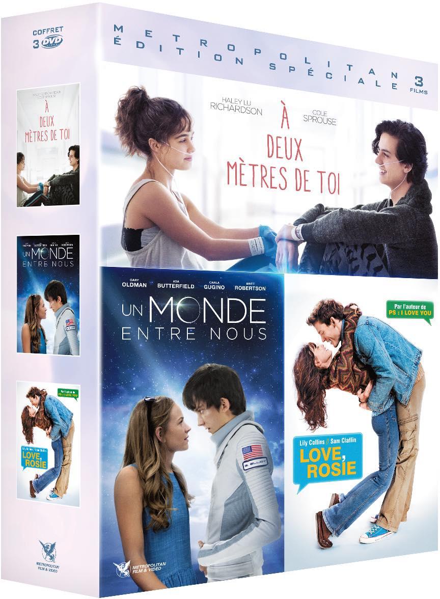 Trois films, trois romances : A deux mètres de toi + Un monde entre nous + Love, Rosie [DVD]
