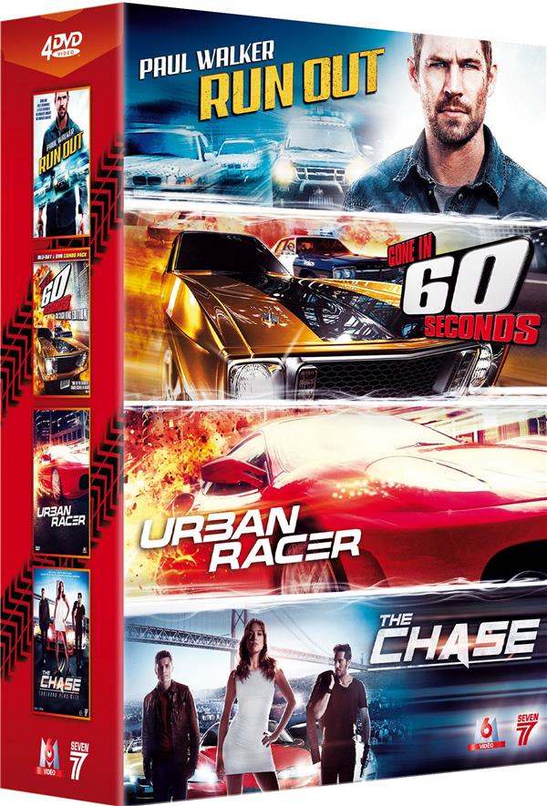 Course-poursuite : Urban Racer + Run Out + Gone in 60 Seconds - L'original + The Chase [DVD]