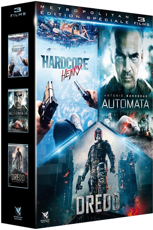 Action SF : Hardcore Henry + Automata + Dredd [DVD]