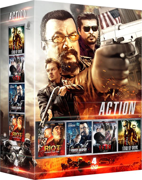 Action : Lord of Drug + Rising Fear + The Perfect Weapon + Riot [DVD]