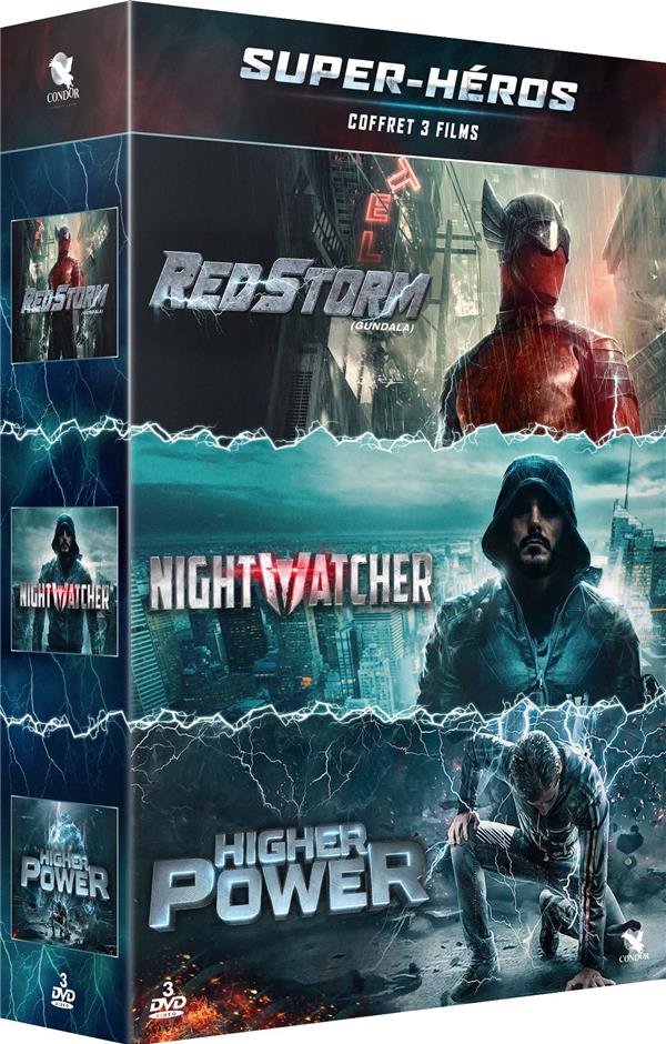 Super-héros - Coffret : Red Storm + Nightwatcher + Higher Power [DVD] - flash vidéo