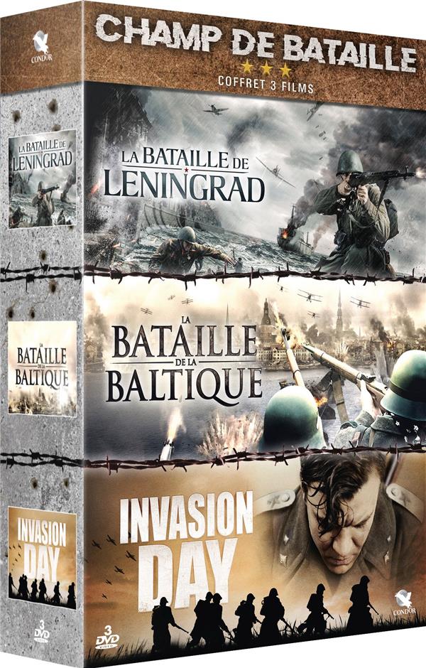 Champ de bataille - Coffret : La Bataille de Leningrad + La Bataille de la Baltique + Invasion Day [DVD]