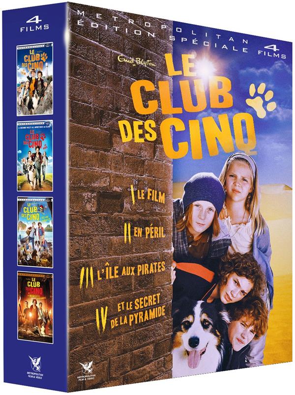 Le Club des Cinq - Intégrale 4 films : Le Club des 5 - Le Film + Le Club des 5 en péril + Le Club des 5 : L'île des pirates + Le Club des 5 et le Secret de la Pyramide [DVD]