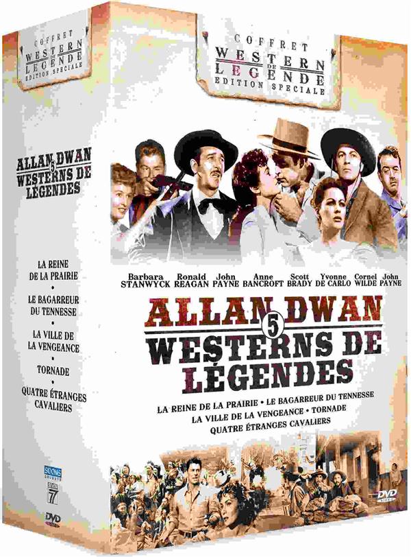 Allan Dwan : 5 westerns de légende : La Reine de la prairie + Le Bagarreur du Tennessee + La Ville de la vengeance + Tornade + Quatre étranges cavaliers [DVD] - flash vidéo