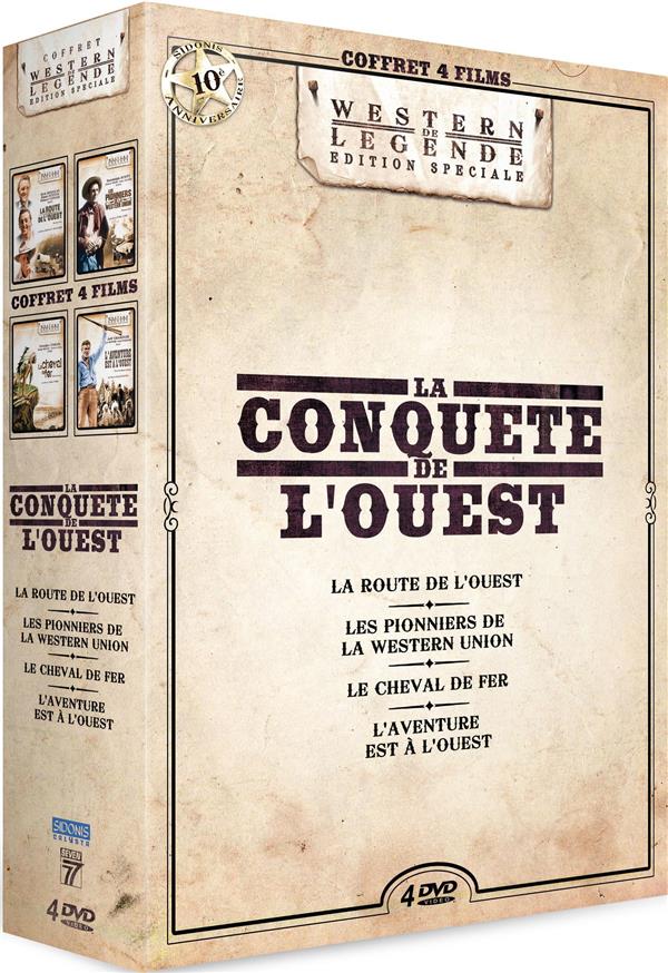 La Conquête de l'Ouest : La Route de l'Ouest + Les Pionniers de la Western Union + Le Cheval de fer + L'Aventure est à l'Ouest [DVD]