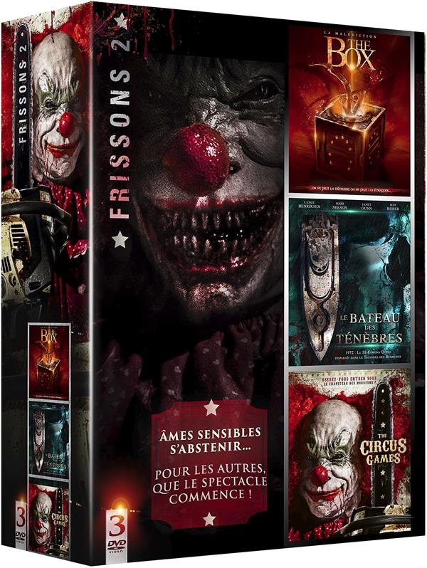 Frissons n° 2 : The Circus Games + The Box + Le Bateau des ténèbres [DVD]