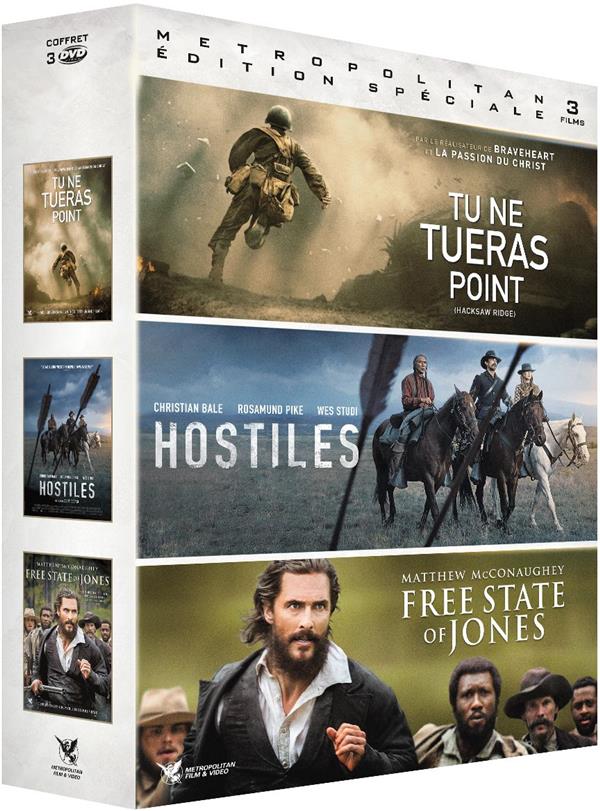 Aventure : Tu ne tueras point + Hostiles + Free State of Jones [DVD] - flash vidéo