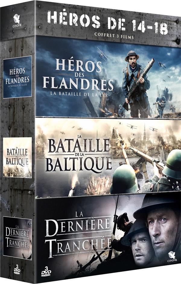 Héros de 14-18 - Coffret 3 films : Héros des Flandres - La Bataille de La Lys + La Bataille de la Baltique + La Dernière Tranchée [DVD]