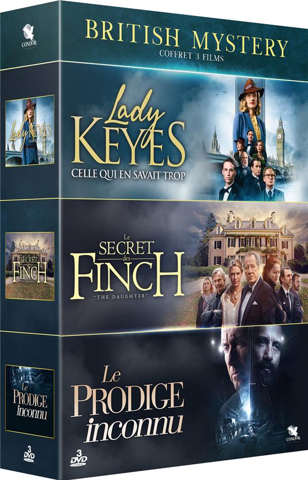 British Mystery - Coffret 3 films : Lady Keyes + Le Secret des Finch + Le Prodige inconnu [DVD] - flash vidéo