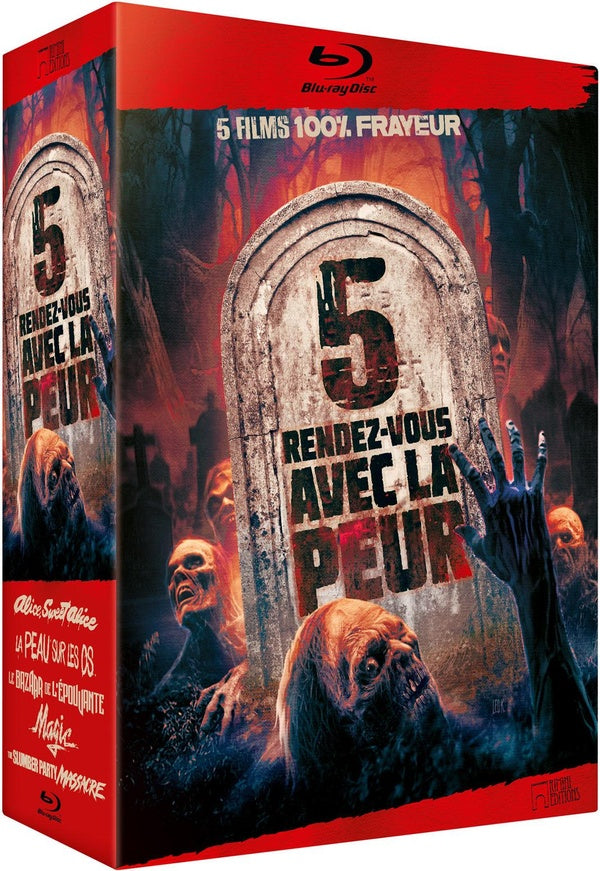 5 rendez-vous avec la peur - Coffret 5 films 100% frayeur [Blu-ray] - flash vidéo