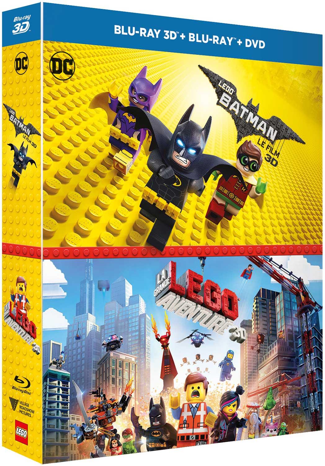Lego Batman, le film + La Grande Aventure Lego [Blu-ray 3D]