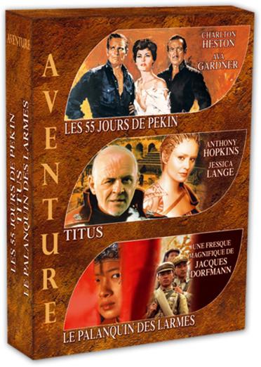 Coffret aventure : Les 55 jours de pékin ; Le palanquin des larmes ; Titus [DVD]