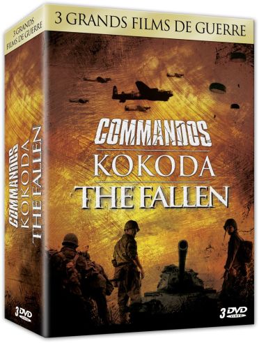 3 grands films de guerre - Coffret n° 1 : Commandos + Kokoda : Le 39ème bataillon + The Fallen [DVD]