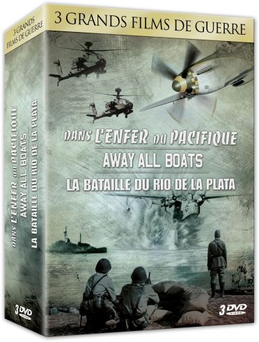 3 grands films de guerre - Coffret n° 2 : Dans l'enfer du Pacifique + Away All Boats + La bataille du Rio de la Plata [DVD]